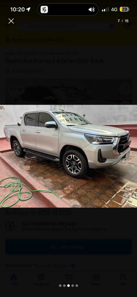 Toyota Hilux 2.8 Cd SRX 177 CV 4x4 At — foto 4